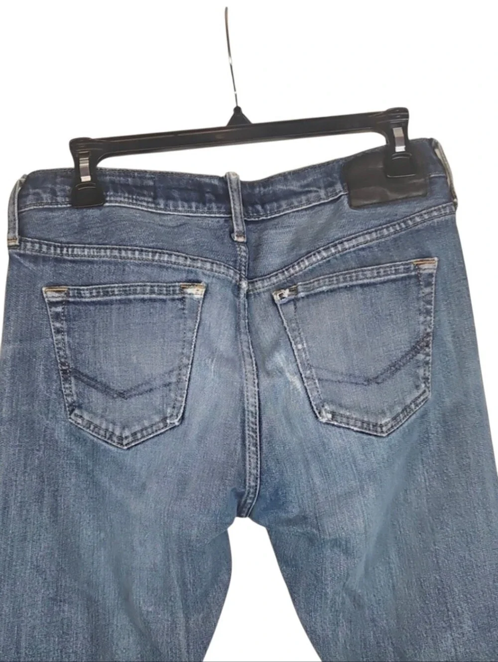 Men's Bullhead Shredded Thrashed Ripped Jeans Relaxed Slim Y2K Grunge W30 L32